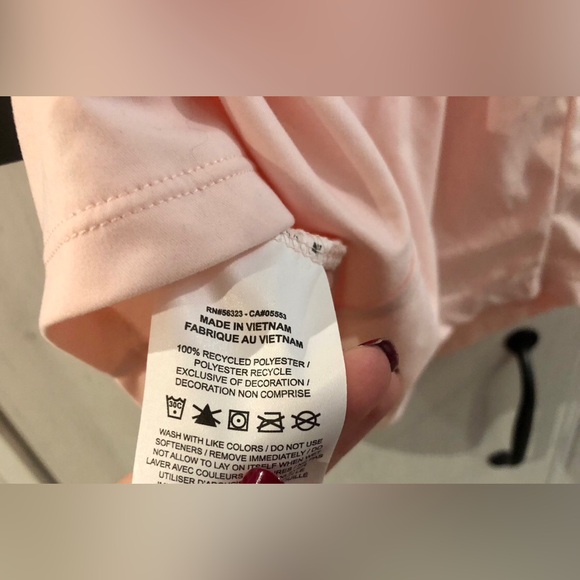 BNWT Nike Dryfit Women's Light Pink Lightweight Tank Top - XS - Picture 7 of 7